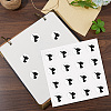 8 Sheets Plastic Waterproof Self-Adhesive Picture Stickers DIY-WH0428-045-4