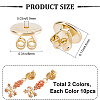 SUNNYCLUE 20Pcs 2 Colors Brass Ear Nuts KK-SC0003-12-2