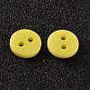 2-Hole Flat Round Resin Sewing Buttons for Costume Design BUTT-E119-24L-18-2