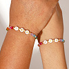 2Pcs Glass Bead Stretch Bracelet Sets ZY6437-3-2