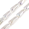 Transparent Spray Painted Glass Beads Strands GLAA-N001-41-2