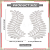 1 Pair Computerized Embroidery Cloth Iron on/Sew on Patches PATC-LP0001-05B-2