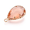Transparent Glass Pendants KK-N283-02G-G-2