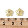 Flower Brass Bead Caps KK-F892-34G-04-2