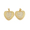 Brass Micro Pave Cubic Zirconia Pendants KK-C132-03F-G-1