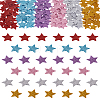 180Pcs 6 Colors EVA Glitter Powder Stickers DIY-LP0001-16-1