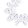 Electroplate Transparent Glass Beads Strands EGLA-N056-03A-01-3