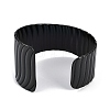 304 Stainless Steel Cuff Bangles for Women BJEW-Z077-04-3