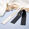 2Pcs 2 Colors Nylon Zipper with Brass Finding DIY-GN0001-01-5