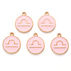 Alloy Enamel Pendants X-ENAM-S124-01A-09K-2