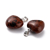 Natural Mahogany Obsidian Pendants G-I311-A24-3