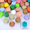 Hexagonal Silicone Focal Beads SI-JX0020A-35-2