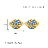 Planet Stainless Steel Stud Earrings HZ2130-01-2