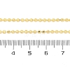 Brass Rondelle Link Chain Necklaces for Women X-NJEW-K282-04G-5