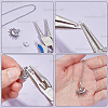 Brass Twister Clasps KK-BBC0025-17B-S-4