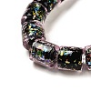 Handmade Dichroic Foil Glass Beads Strands DICH-U001-09H-3