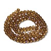 Electroplate Transparent Glass Beads Strands EGLA-A035-T6mm-L04-2