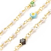 Glass Pearl & Flower Beaded Chains CHC-CJ0001-69-1