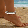 Bohemian Brass Teardrop Tassel Anklets for Women FS-WGD2946-02-1