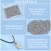 Unicraftale 304 Stainless Steel Screw Eye Pin Peg Bails STAS-UN0003-49P-4