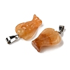 Natural Topaz Jade Pendants G-B127-10P-05-3