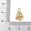 Brass Micro Pave Cubic Zirconia Pendants KK-A269-04D-G-3