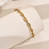 Punk Style Retro Stainless Steel Coffee Bead Chain Bracelets for Women XD3906-2-1