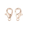 Zinc Alloy Lobster Claw Clasps E102-RG-4