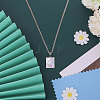 1Pc 925 Sterling Silver Pendant Cabochon Settings STER-BC0002-77A-5