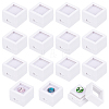 Square Plastic Loose Diamond Storage Boxes LS-CON-WH0095-49A-1