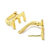 Brass Letter Stud Earrings for Women EJEW-A038-01E-G-2
