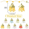20Pcs Acrylic Flower Charms TACR-YW0003-18A-3