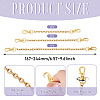 3Pcs 3 Styles 304 Stainless Steel Cable Chain Bag Extender Chains FIND-TA00001-3