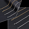 GOMAKERER 4Pcs 4 Style Rack Plating 304 Stainless Steel Twist Rope Chain Necklaces NJEW-GO0001-03C-3