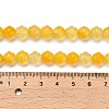 Natural Yellow Agate(Dyed & Heated) Beads Strands G-G203-02A-5