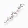 Brass Micro Pave Cubic Zirconia Pendants LS-ZIRC-O026-22P-NR-1