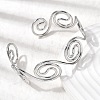 304 Stainless Steel Cuff Bangles for Women BJEW-Z150-01P-01-3