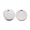 Non-Tarnish 201 Stainless Steel Charms STAS-F255-043P-8mm-2