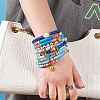 10Pcs 10 Styles Polymer Clay Heishi Beads Stretch Bracelets Sets BJEW-JB05922-6