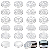   24pcs 6 style  Aluminium Hollow Candle Canister Lids AJEW-PH0004-79-1