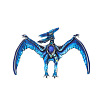 Pterosaurs Alloy Rhinestone Brooch JEWB-Z031-01AS-1