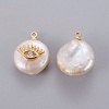 Natural Cultured Freshwater Pearl Pendants PEAR-J004-31G-2