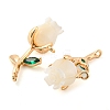 Natural Freshwater Shell Brass Pendants KK-Q806-05G-2