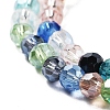 Electroplate Transparent Glass Beads Strands EGLA-A035-T4mm-HA01-3
