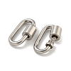 Non-Tarnish 304 Stainless Steel Screw Carabiner Lock Charms STAS-C092-01C-P-2