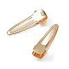 3Pcs 3 Styles Natural Shell Alligator Hair Clips PHAR-TA000012-3