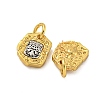 Long-Lasting Plated Brass Pendants KK-K387-01B-G-2