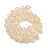 Electroplated Natural Agate Beads Strands G-B191-A07-10mm-02-4