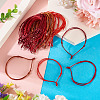 40Pcs 4 Colors Adjustable Nylon Cord Bracelets Making BJEW-TA00672-5