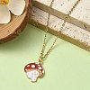 8Pcs 4 Styles Autumn Theme Alloy Enamel Pendants ENAM-YW0003-38-5